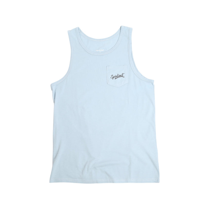 Spin Limit Baseball Pocket Tank Top - Blue - Spin Limit Boardshop