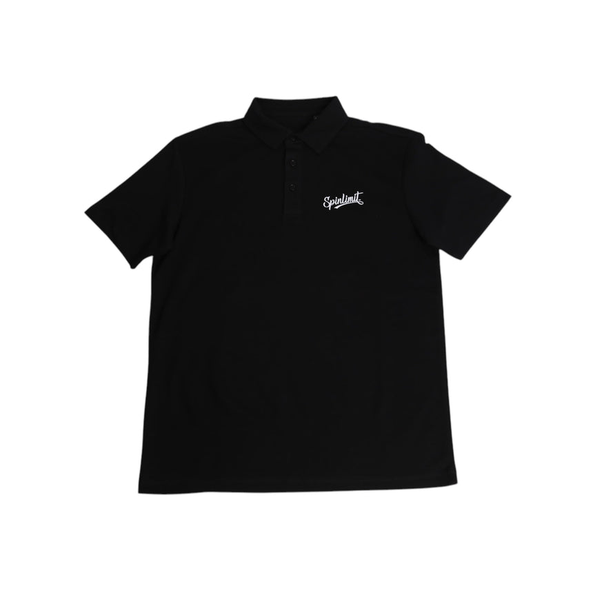 Spin Limit Baseball Polo - Black - Spin Limit Boardshop