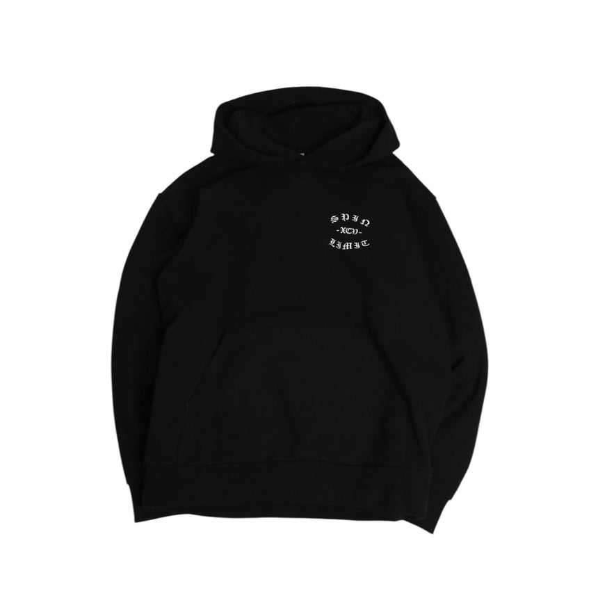 Spin Limit Fraktur Logo Hoodie - Black - Spin Limit Boardshop