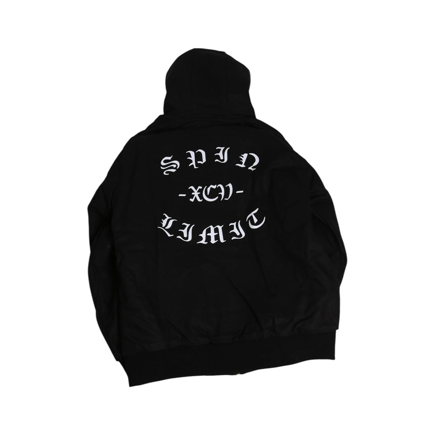 Spin Limit Fraktur Logo Jacket - Black - Spin Limit Boardshop