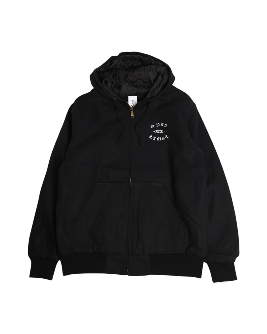 Spin Limit Fraktur Logo Work Jacket - Noir - Spin Limit Boardshop