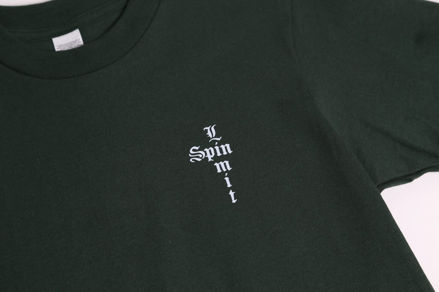 Spin Limit Main Street Tee - Green - Spin Limit Boardshop