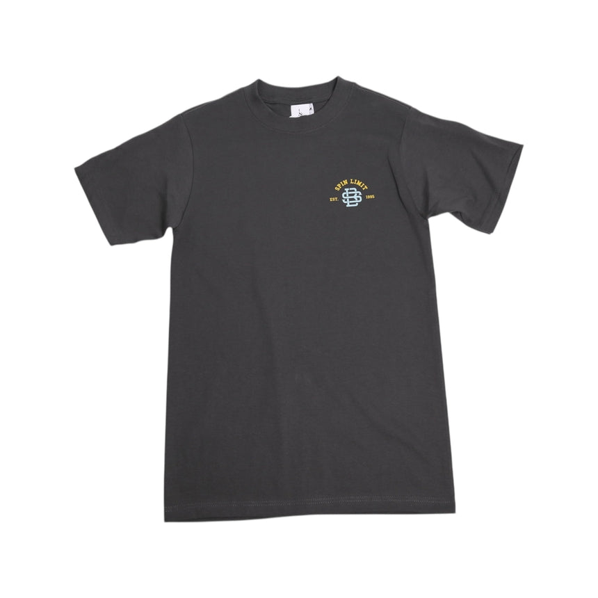 Spin Limit MLB Logo Tee - Charcoal - Spin Limit Boardshop