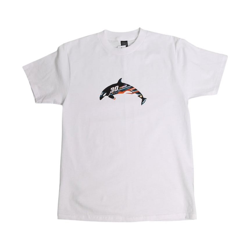 Spin Limit Orca Tee - White - Spin Limit Boardshop