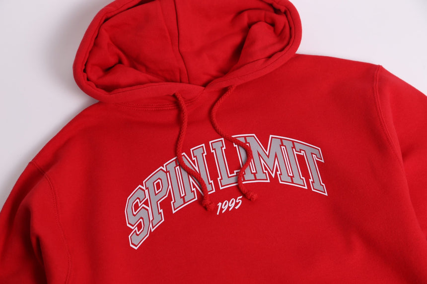 Spin limit University Hoodie - Red - Spin Limit Boardshop