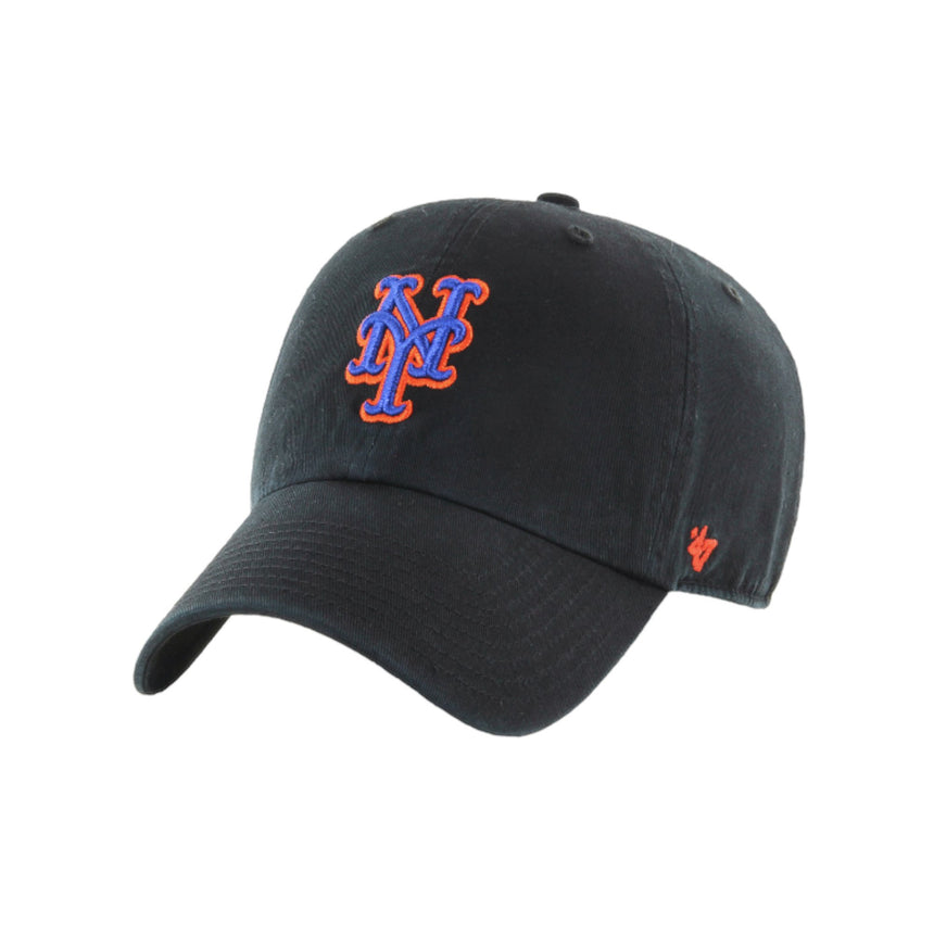 47 Brand MLB Clean Up New York Mets - Black - Spin Limit Boardshop