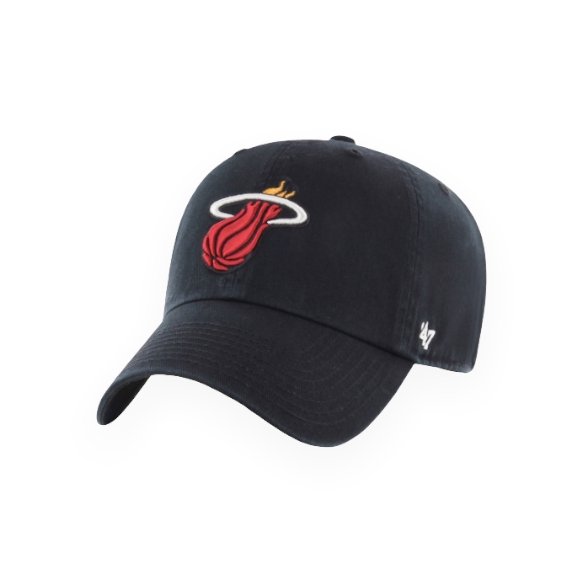 47 Brand NBA Clean Up Miami Heat - Black - Spin Limit Boardshop