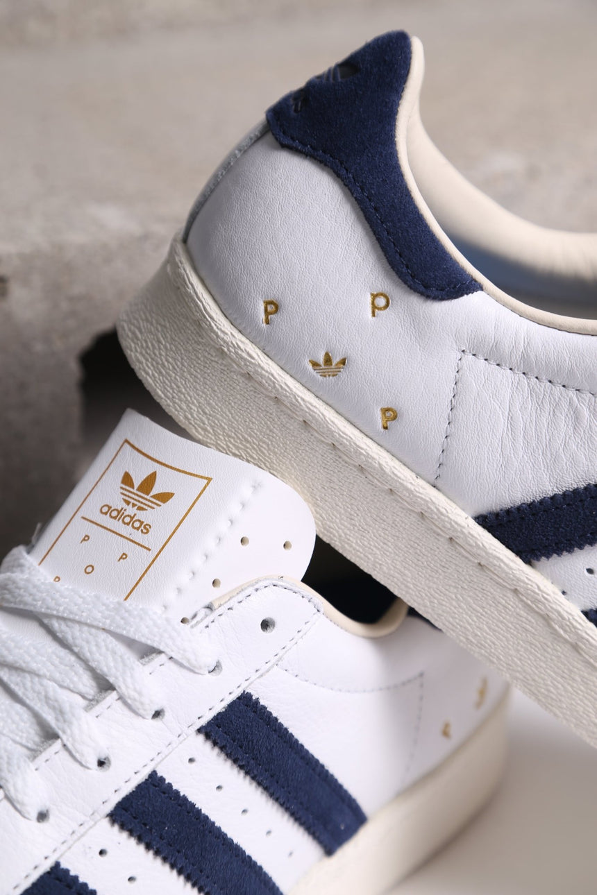 Adidas POP Trading Co Superstar ADV - White Navy - Spin Limit Boardshop