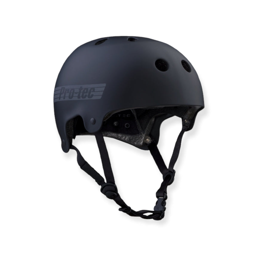 Casque Pro-Tec Old School Certified - Matte Black - Spin Limit Boardshop