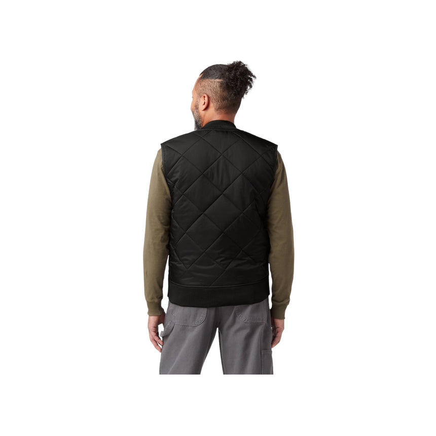 Dickies Quilted Diamond Vest - Black - Spin Limit Boardshop