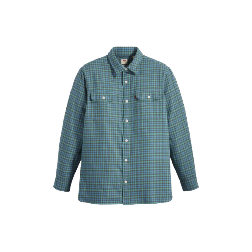 Levi's Jackson Worker LLoyd Plaid Woven - Green & Blue - Spin Limit Boardshop
