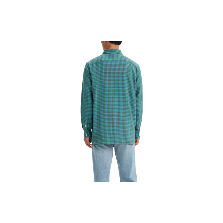 Levi's Jackson Worker LLoyd Plaid Woven - Green & Blue - Spin Limit Boardshop