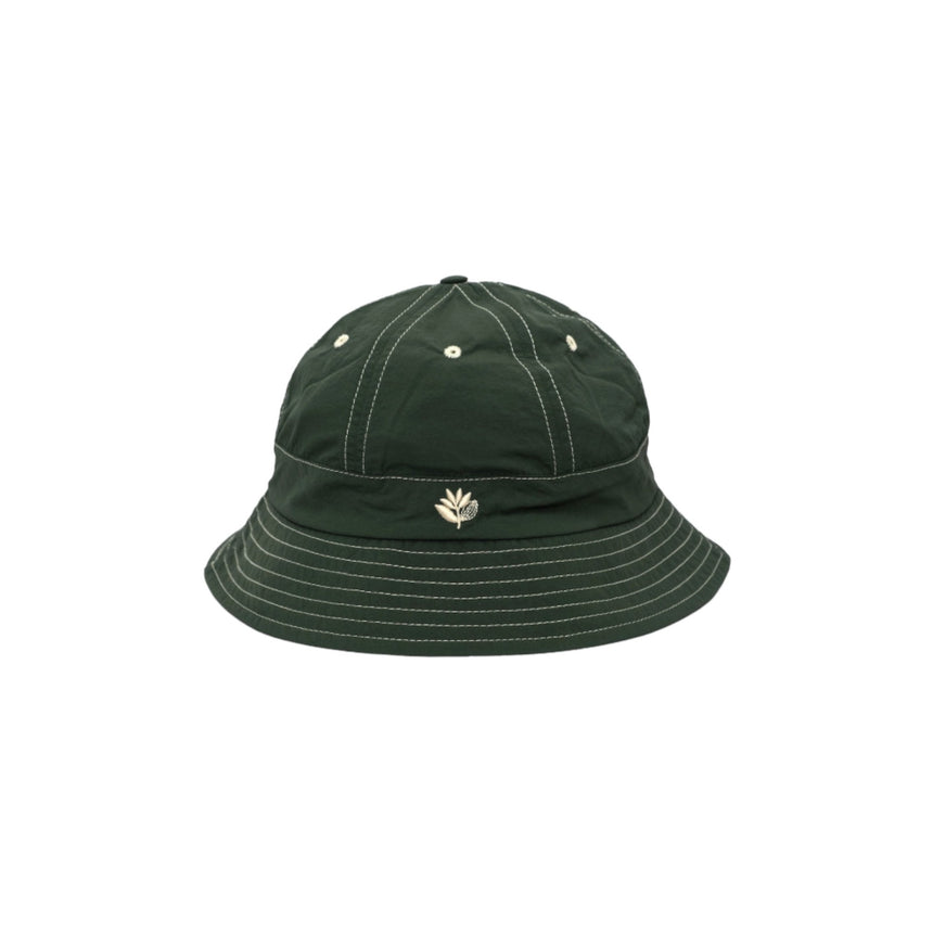 Magenta Stitch Bucket Hat - Forest Green - Spin Limit Boardshop