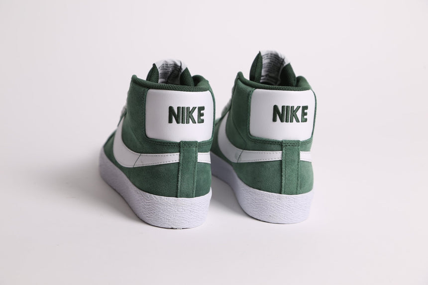 Nike Sb Blazer Mid - Green Suedes - Spin Limit Boardshop