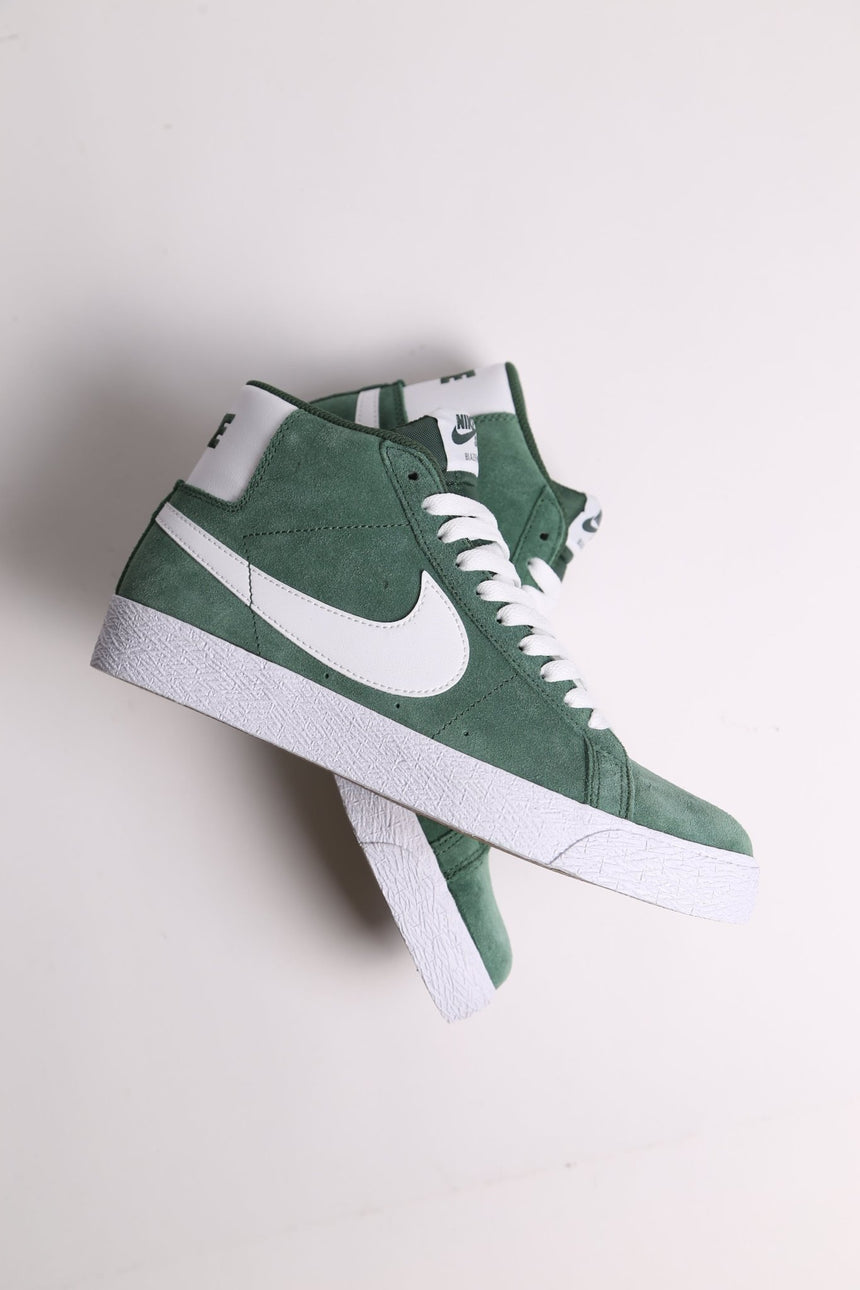 Nike Sb Blazer Mid - Green Suedes - Spin Limit Boardshop