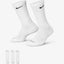 Nike Sb Everyday Lightweight 3 Pack Socks - White - Spin Limit Boardshop