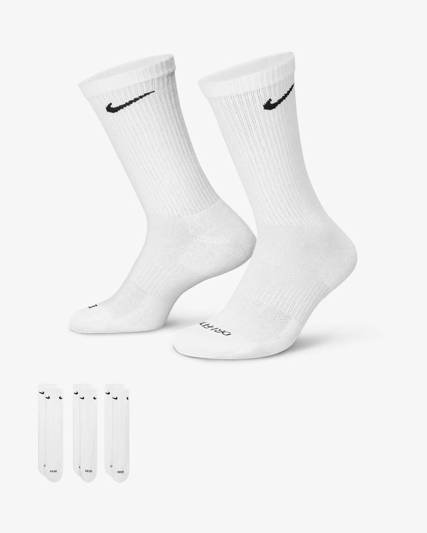 Nike Sb Everyday Lightweight 3 Pack Socks - White - Spin Limit Boardshop