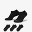 Nike Sb Everyday Plus No Show 3 Pack Socks - Black - Spin Limit Boardshop