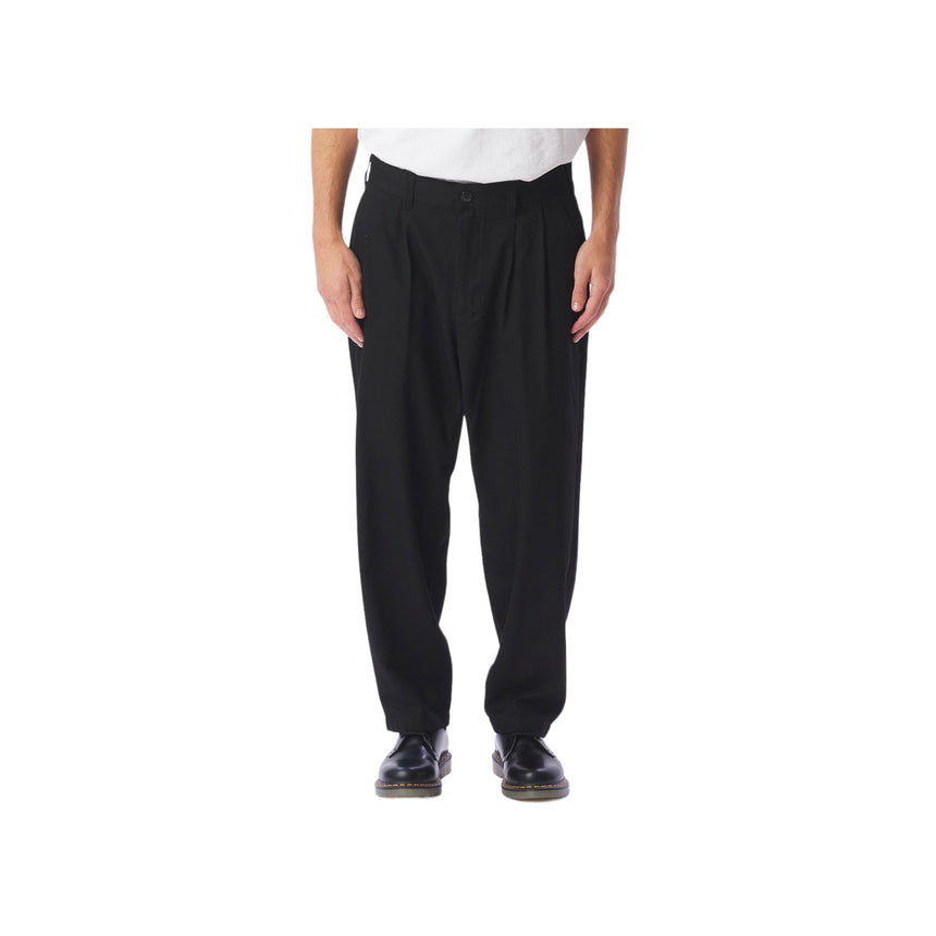 Obey Fubar Pleated Pant - Black - Spin Limit Boardshop