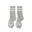 Polar Co. Happy Sad Rib Socks - Heather Grey - Spin Limit Boardshop