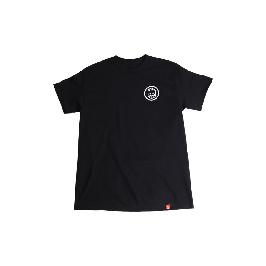 Spitfire Classic Swirl Tee - Black - Spin Limit Boardshop