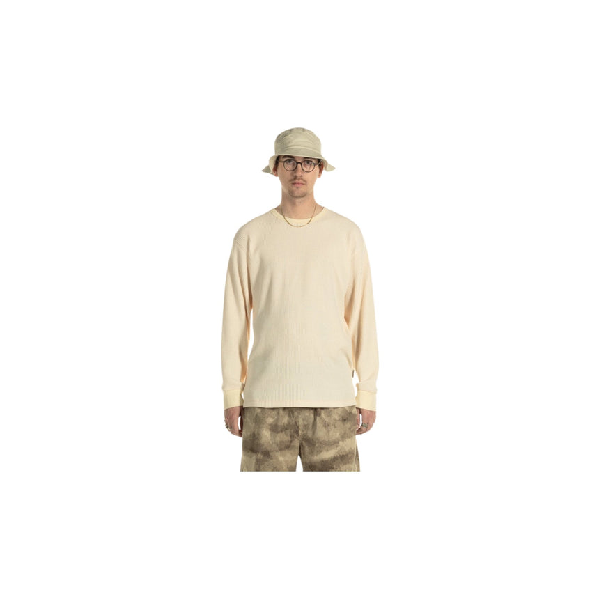 Taikan Waffle Knit Longsleeve - Cream - Spin Limit Boardshop