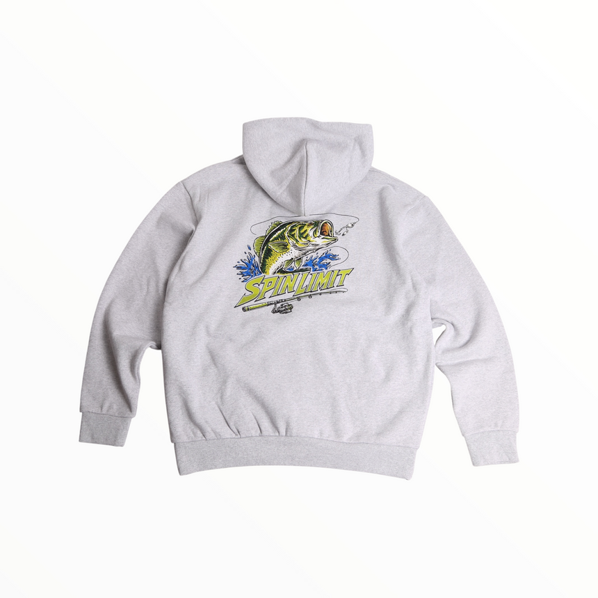 Spin Limit Fishing Heavyweight Hoodie - Grey Heather