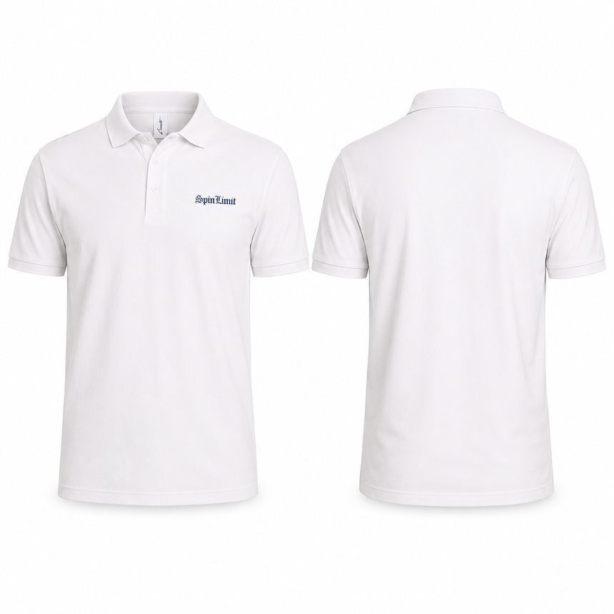 Spin Limit Times Logo Polo - White