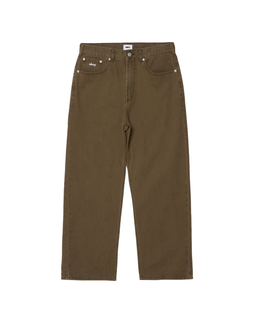 Obey Bigwig Baggy Denim Pant  - Wren Faded Wash