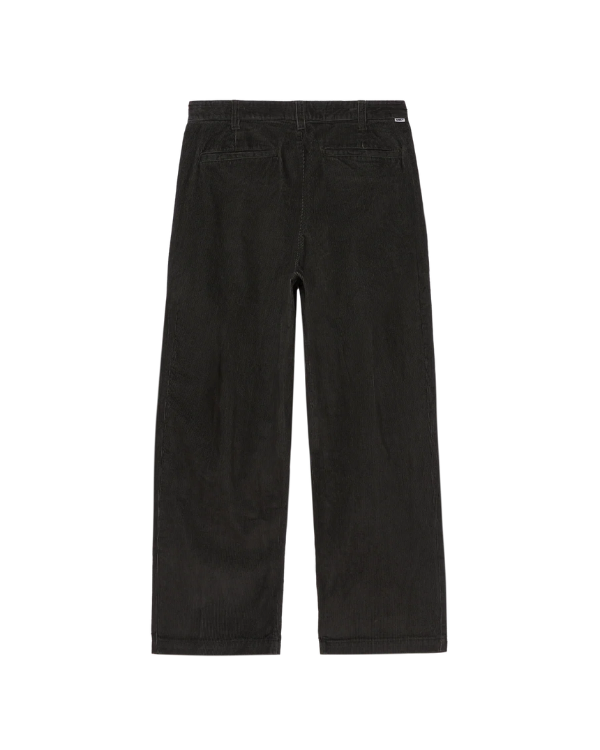 Obey Dean Faded Wash Cord Pant  - Black Faded Wash