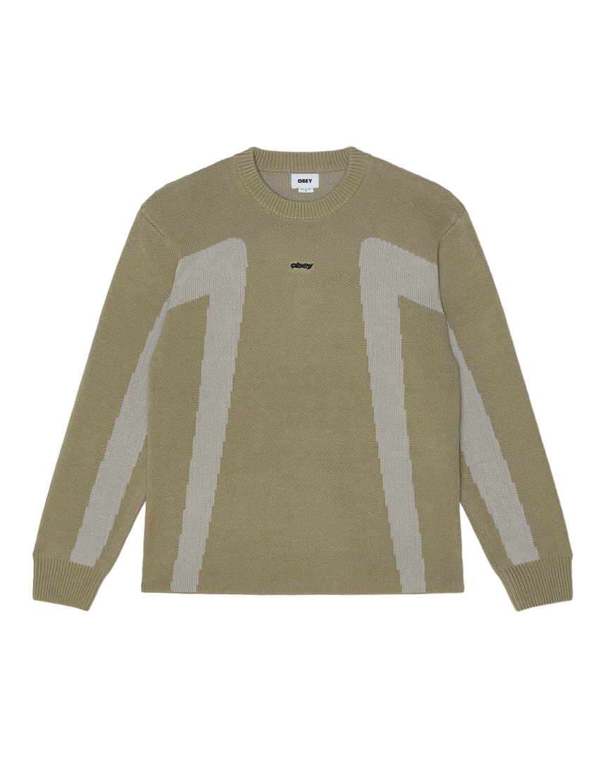 Obey Brann Sweater - Grey