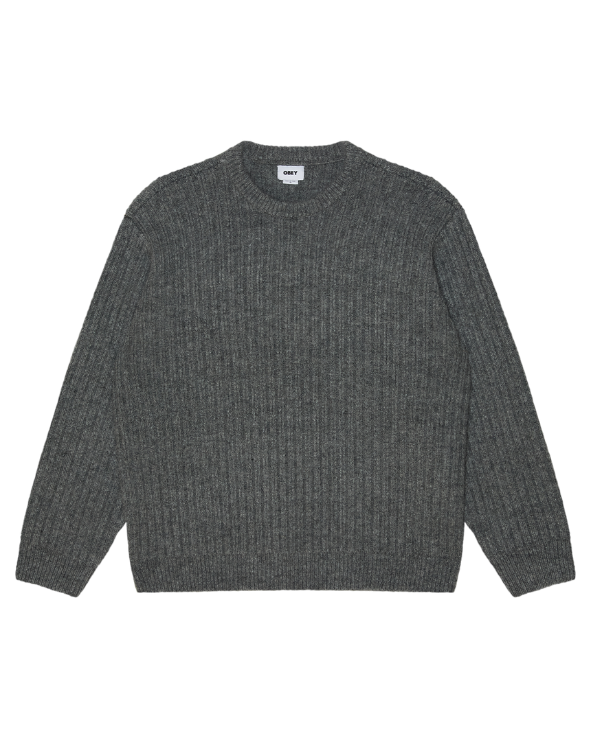 Obey Drex Sweater - Heather Charcoal