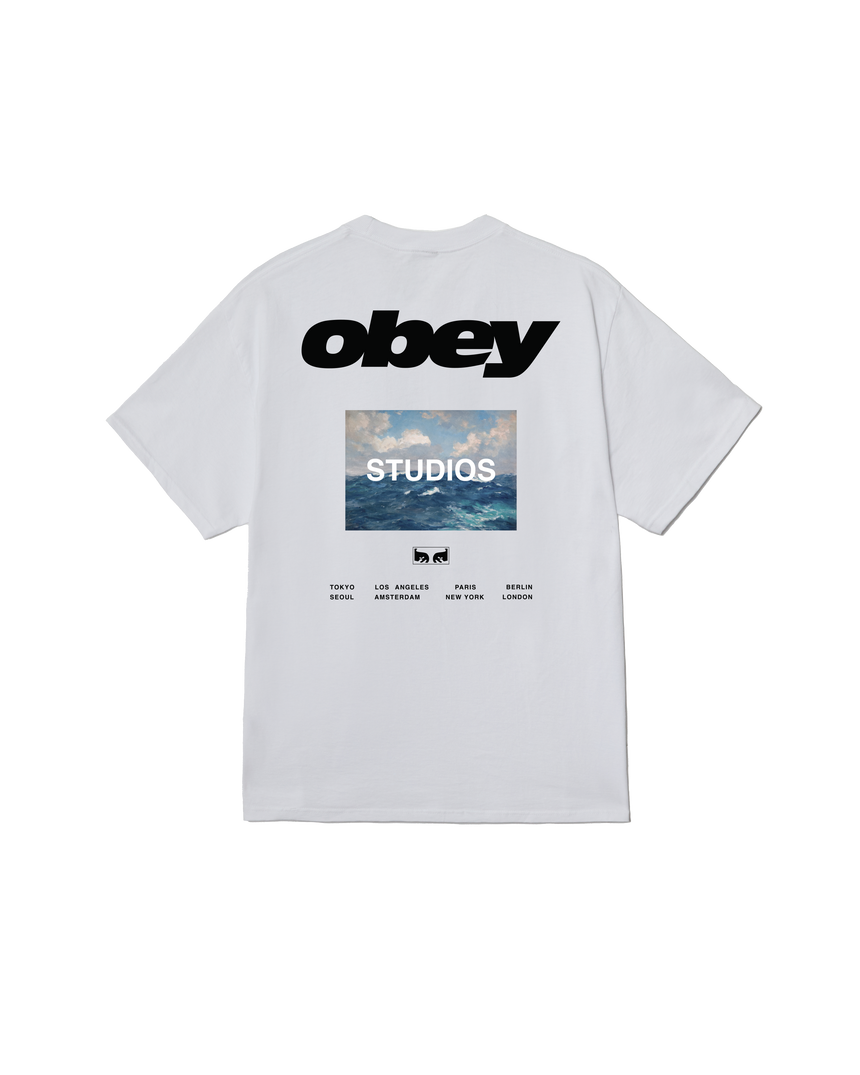 Obey Wave Tee - White