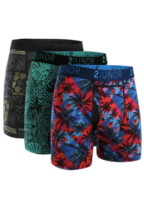 2 Undr Swing Shift Print Boxer 3 Pack - Tonga/Samoa/Fiji - Spin Limit Boardshop
