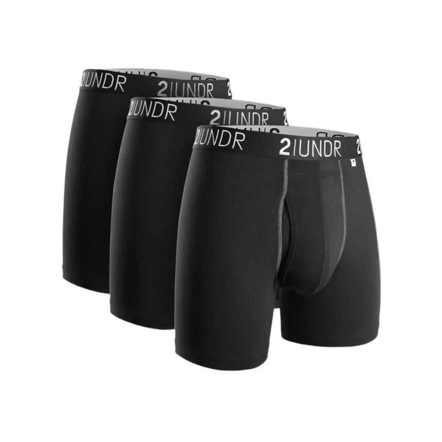 2 Undr Swing Shift Solid Boxer 3 Pack - Black - Spin Limit Boardshop