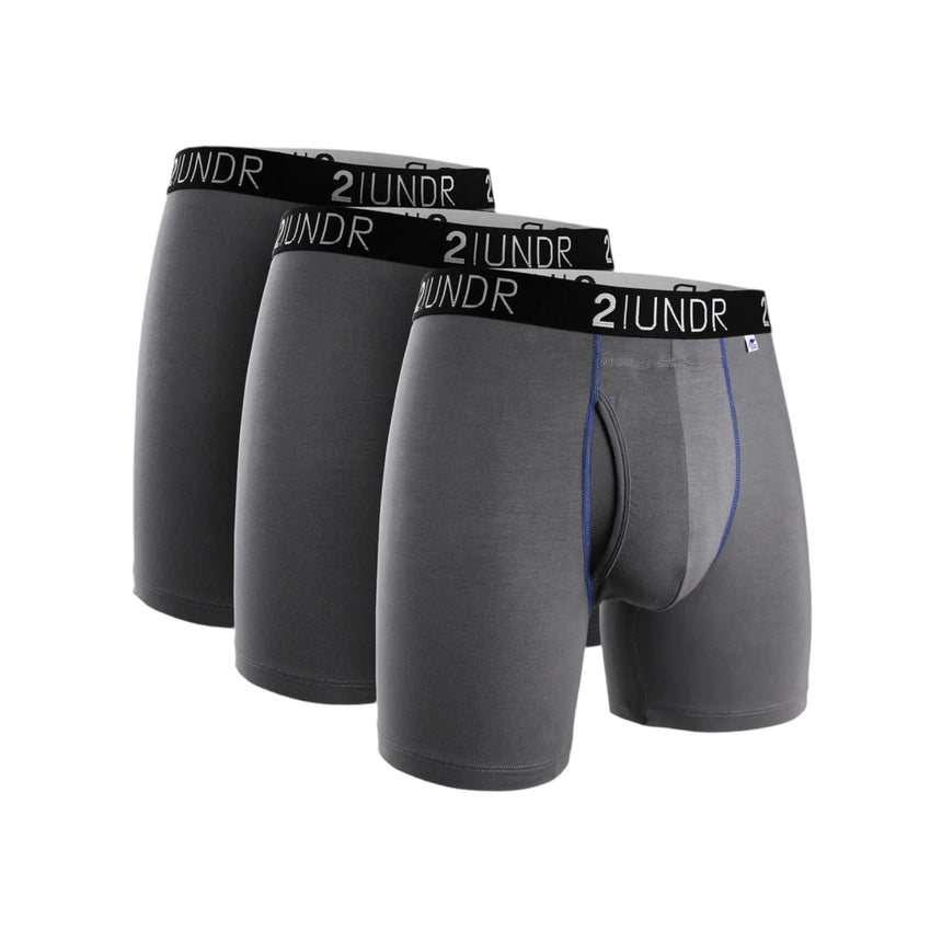 2 Undr Swing Shift Solid Boxer 3 Pack - Grey - Spin Limit Boardshop