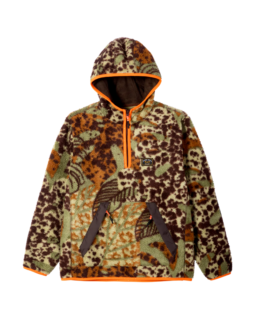 Dark Seas Glendora Sherpa Hooded Anorak - Camo