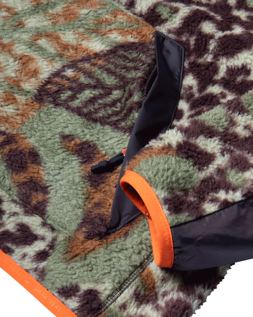 Dark Seas Glendora Sherpa Hooded Anorak - Camo