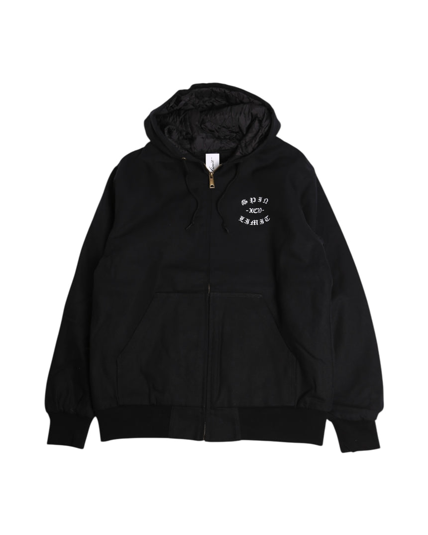Spin Limit Fraktur Logo Work Jacket - Noir