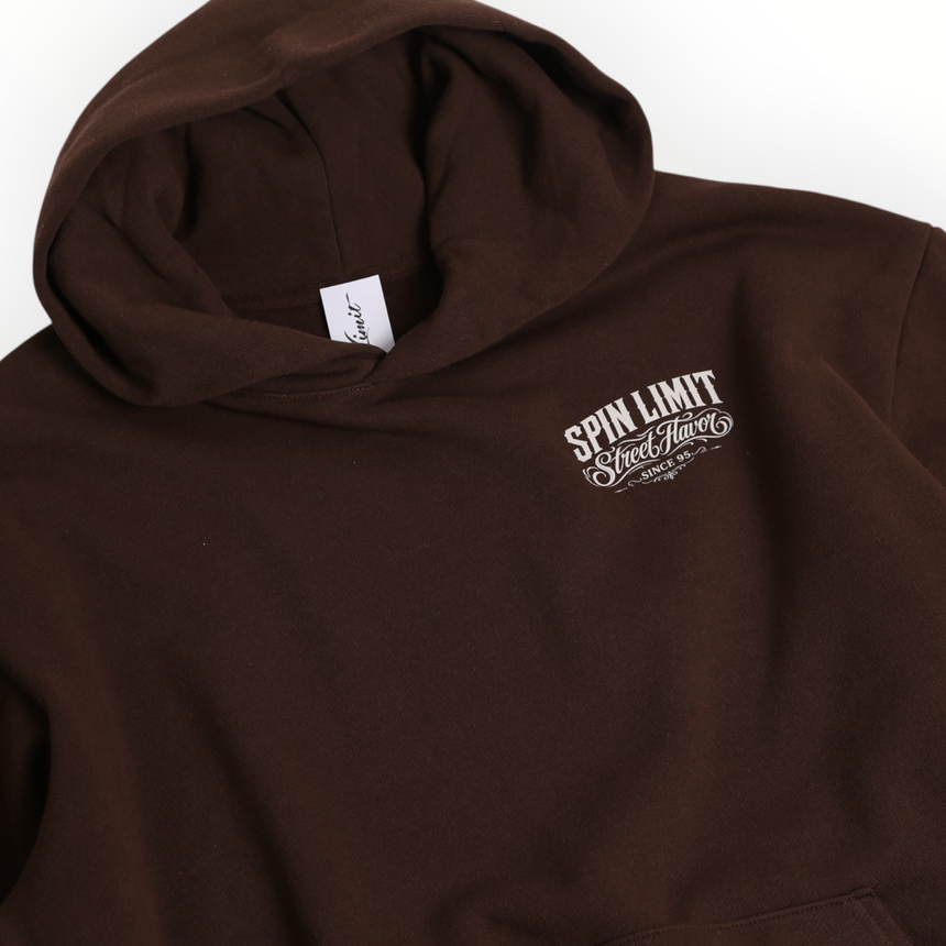 Spin Limit Carrera 2 Heavyweight Hoodie - Brown