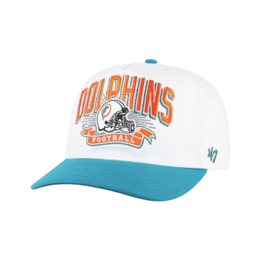 47 Brand Hitch Miami Dolphins Historic - White Turquoise - Spin Limit Boardshop