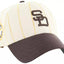 47 Brand MLB Clean Up San Diego Padres Rawling - Cream Brown - Spin Limit Boardshop