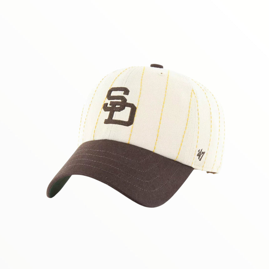 47 Brand MLB Clean Up San Diego Padres Rawling - Cream Brown - Spin Limit Boardshop
