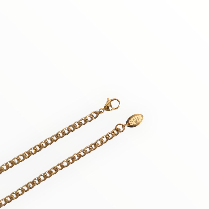 Spin Limit Curb Link Chain - Gold