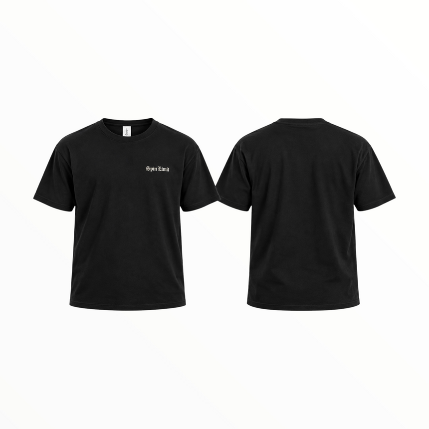 Spin Limit Big Times Premium Heavyweight Tee - Grey White Logo