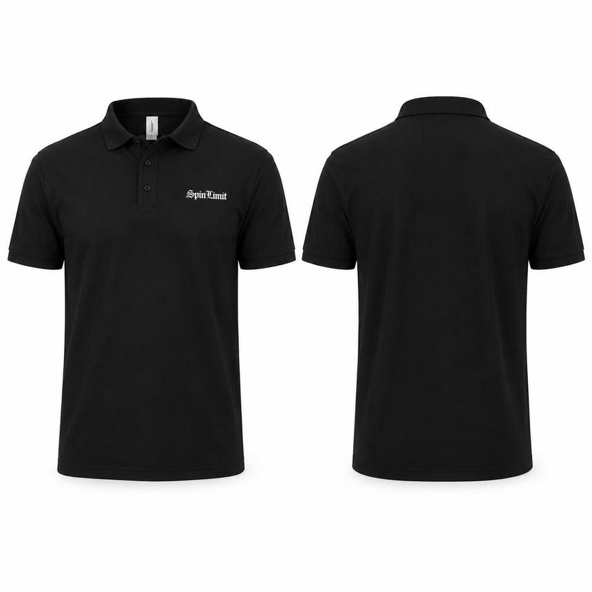 Spin Limit Times Logo Polo - Black