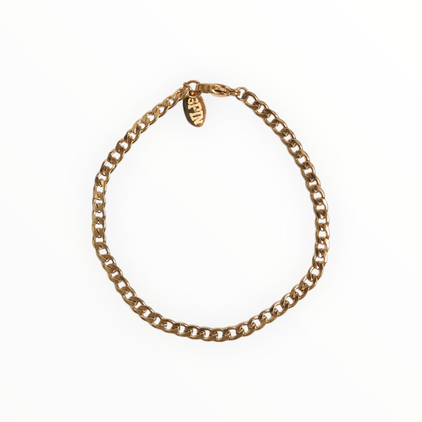 Spin Limit Curb Link Bracelet - Gold