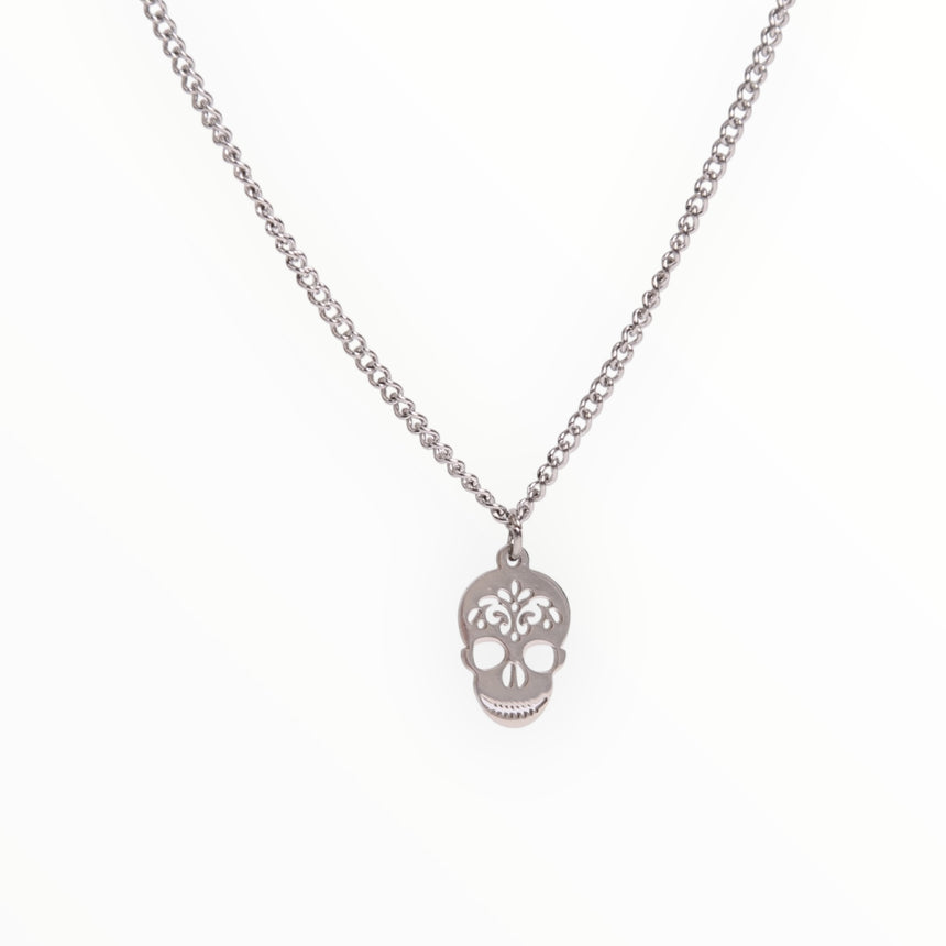 Spin Limit Skull Chain - Silver