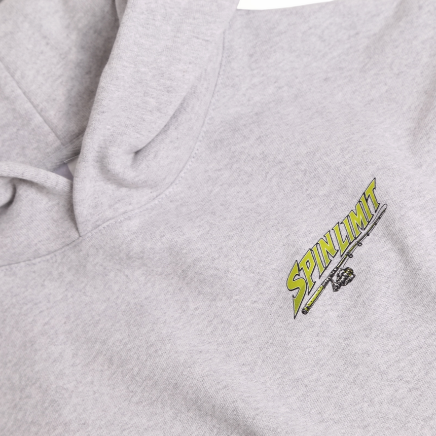 Spin Limit Fishing Heavyweight Hoodie - Grey Heather