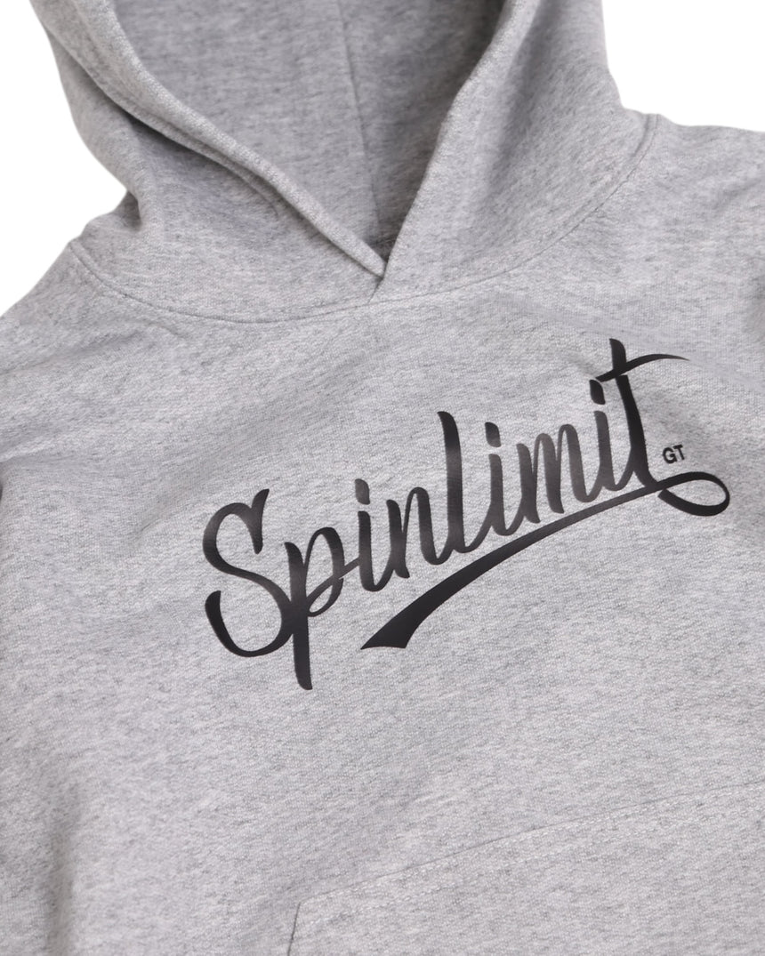 Spin Limit Baseball Logo Hoodie Kid - Heather Grey